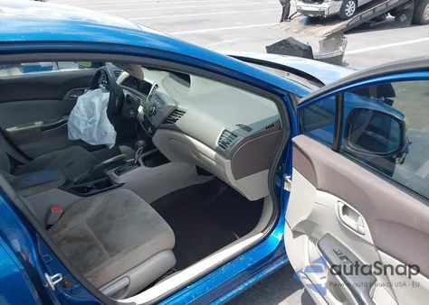 2012 Honda Civic Lx z USA, uszkodzony, nr VIN 2HGFB2F5XCH536300